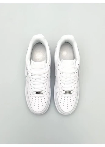 Білі кросівки чоловічі nike air force 1 classic white 2 найк аір форс 1 білі демісезон No Brand
