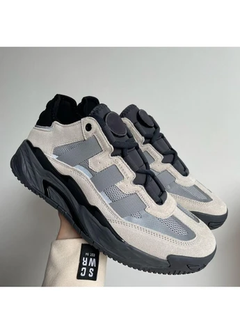 Черные летние кроссовки adidas niteball grey black 2 адидас найтбол No Brand