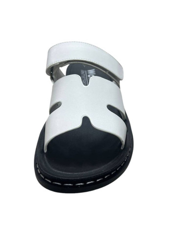 Белые летние шлепанцы Wollen