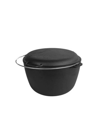 Котел туристический чугунный с крышкой-сковородой10 л (KT10-2) Brizoll чавунний з кришкою-сковородою10 л (370892317)