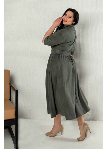 Оливкова (хакі) святковий сукня Ри Мари однотонна