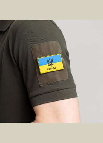 Тактичне чоловіче поло бавовняне хакі No Brand (346085311)