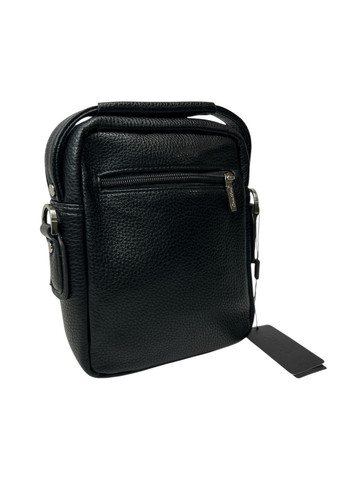 Чоловіча сумка з еко-шкіри Cantlor W1282C-01 чорна 22x18x8 No Brand (371681985)