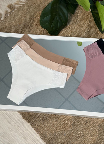 Безшовні трусики-сліпи з мереживними вставками колекції "Пік" VIDCHUY (369733565)