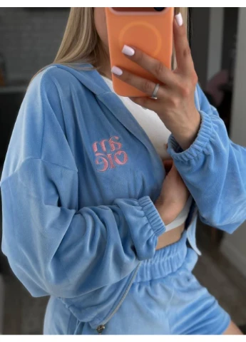 Жіночий костюм оверсайз з велюру No Brand (400043017)