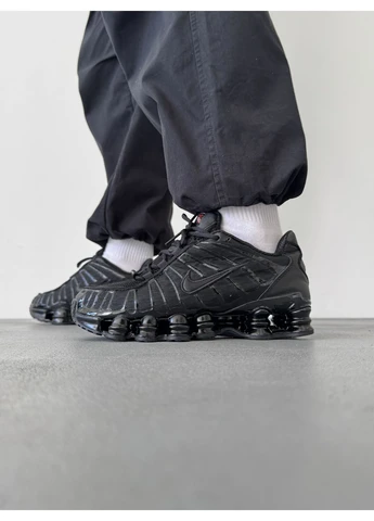 Чорні літні кросівки nike shox tl triple black найк шокс тл No Brand