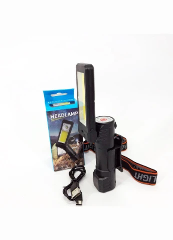 Ліхтар WORKLIGHT 2 в 1 5305-COB(WHITE+YELLOW), Потужний ліхтар для риболовлі, Потужний ліхтар на голову No Brand (381038264)