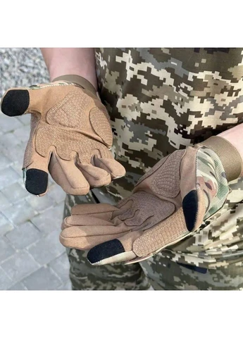 Рукавички тактичні Range Tactical Gloves - PenCott WildWood / A, розмір, для стрільби, для військових Helikon-Tex (396646509)