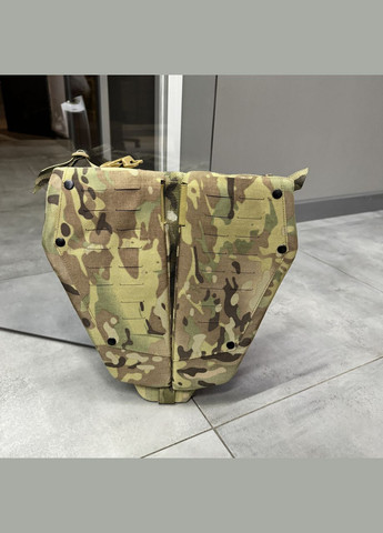 Напашник трехзонный 1-го класса защиты, Мультикам, фартук напашник, фартук с баллистическим пакетом Добронь (362602532)