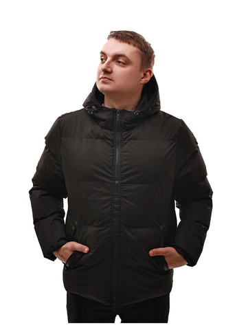 Черная куртка зимняя мужская No Brand