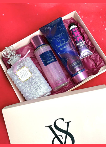 Подарункова коробка брендована Victoria's Secret рожева VS No Brand (315714474)