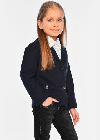 Піджак дитячий для дівчинки темно-синього кольору Let's Shop (318525509)