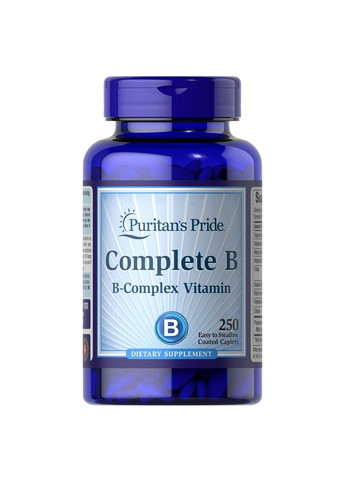 Витамины и минералы Complete B, 250 каплет Puritans Pride (293420469)