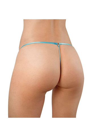 Сексуальні трусики з перлами та трояндочкою Aurora блакитні, розмір L-2XL Art of Sex (292862895)