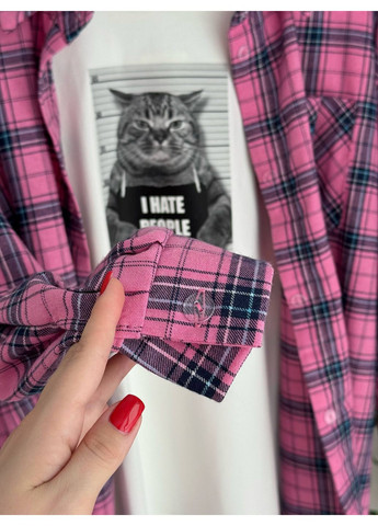 Жіноча сорочка в клітинку No Brand (361043632)