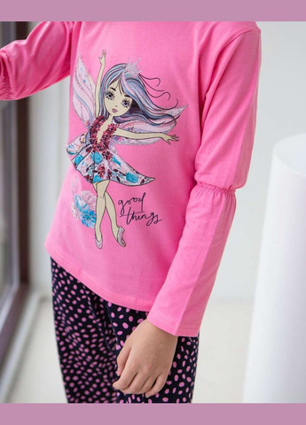 Розовая подростковая пижама на девочку Nicoletta