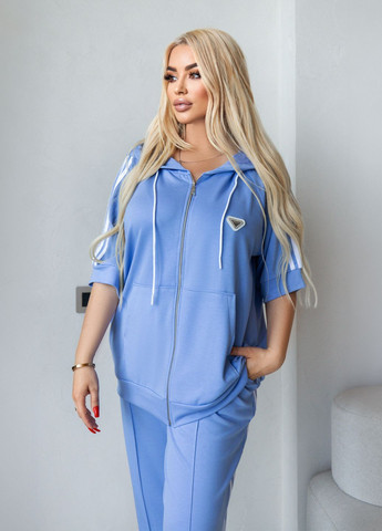 Спортивний костюм жіночий з лампасами No Brand (328868545)