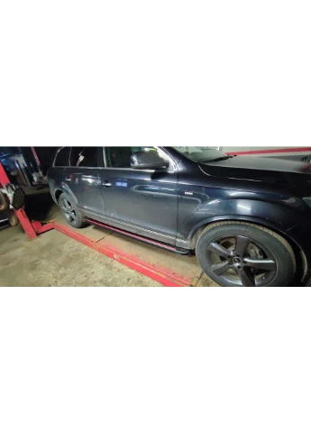 Бокові пороги Maya Red (2 шт., алюміній) для Ауди 2005-2015 рр Erkul Q7 (388957005)