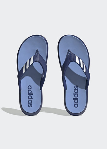 Синие спортивные шлепанцы comfort adidas