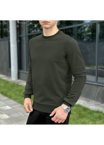 Хакі базовий чоловічий світшот Vakko однотонний без декору (354229908)