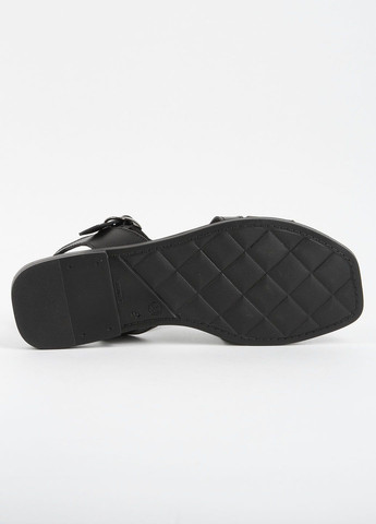 Черные босоножки женские кожаные 339509 Power с ремешком
