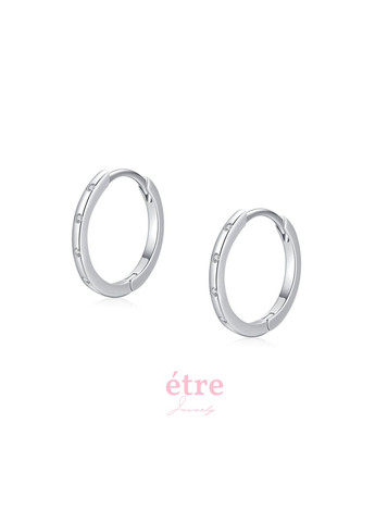 Серебряные S925 серьги кольца круглые, модные стильные шарики, минималистичные серьги 15 мм подарок девушке СС25 Etre (292401686)