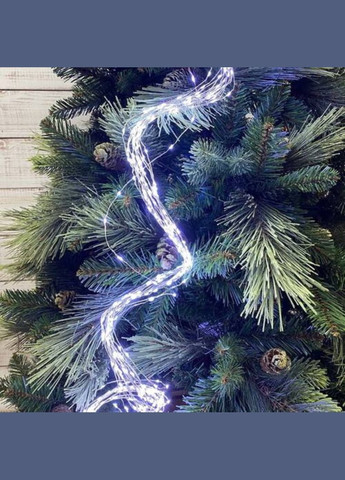 Роса пучок 3 метри 20 ниток кінський хвіст з пультом керування 600 Led гірлянда для ялинки на 8 режимів холодний білий Niki Light (304290100)