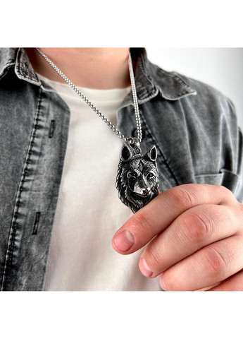 Готический панк кулон волк из медицинской стали PS-038 No Brand (299340049)
