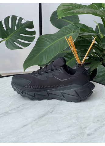 Чорні Осінні кросівки чоловічі hoka skyline-float x gore-tex black | хока скайлайн-флоат чорні No Brand