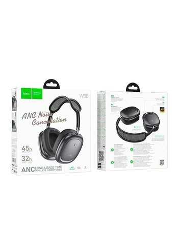 Наушники Calma ANC noise-canceling BT headphones W68 (App) |BT6.0/AUX, 32/45h, Type-C| Hoco (388769080)