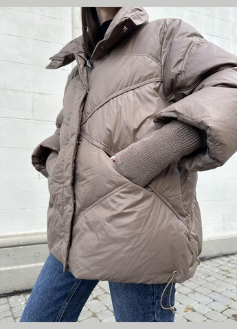 Коричневый зимний Пуховик FLY