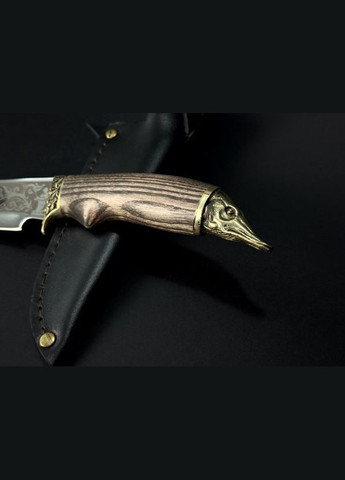 Нож охотничий с бронзовым наконечником Щука 222k50 рукоятка дерево ясень NB Art (346152122)