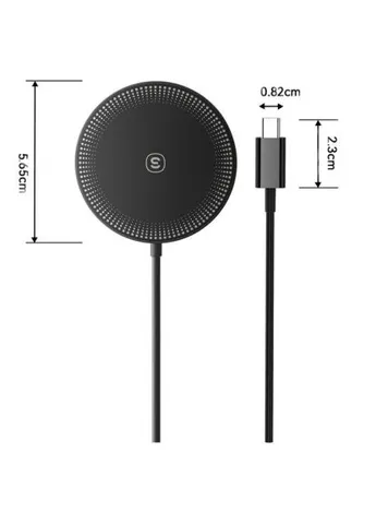 Зарядное устройство (EWXCX-CF01-Z) Essager 2-in-1 wireless charger 15W black (369883556)