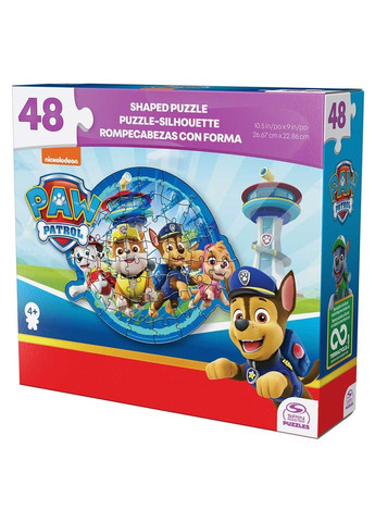 Пазл фігурний «Цуценячий патруль» - Відважна команда (26см * 23см) 48 частин Spin Master (331299559)