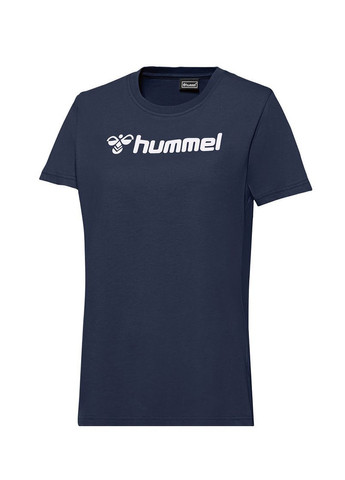 Темно-синяя всесезон футболка с коротким рукавом Hummel