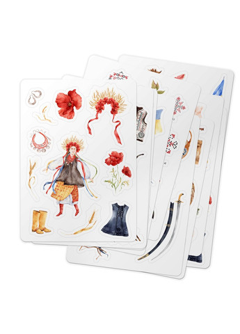 Стикеры, наклейки для альбомов "Це Україна" 113 шт. (наклейки) Your Magnets (336960238)