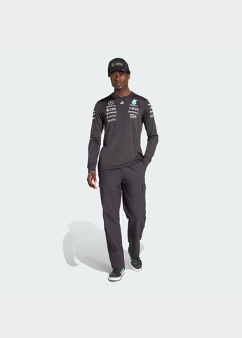Джерсі Mercedes - AMG Petronas Formula One Team Driver adidas логотип чорний спортивні