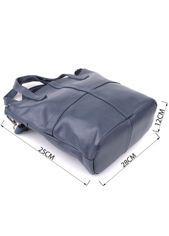 Красива сумка жіноча з натуральної шкіри 22995 Синій Vintage (357207692)