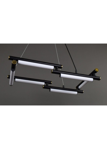 Люстра світлодіодна підвісна LED світильник для квартири на стелю лед 28280 Чорний 30-120х60х60 см. Sunnysky (365680465)