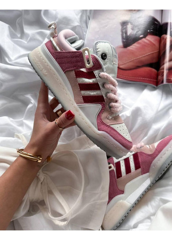 КРОСІВКИ ЖІНОЧІ ADIDAS FORUM LOW BAD BUNNY WHITE PINK АДІДАС ФОРУМ No Brand рожеві демісезони (367176338)