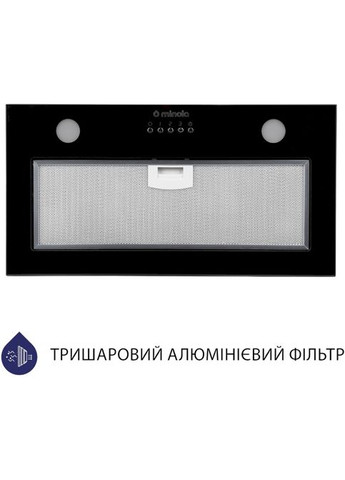 Вытяжка HBI 5262 BL GLASS 700 LED MINOLA (339086003)