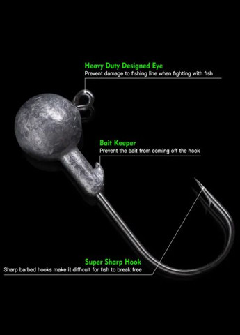 Набір рибальських силіконових насадок джиг 40 шт No Brand (293511378)