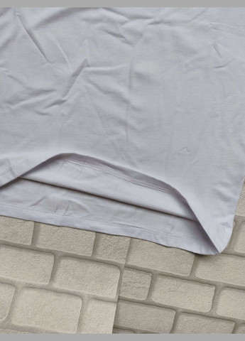 Белая мужская футболка трикотаж белая рисунок светится в темноте волк спортивная размер l с коротким рукавом FERO