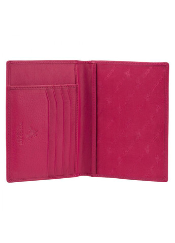 Шкіряна обкладинка для документів кольору фуксія 2201 FCS Visconti (303830985)