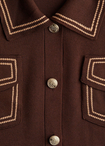 Коричневый демисезонный кардиган H&M