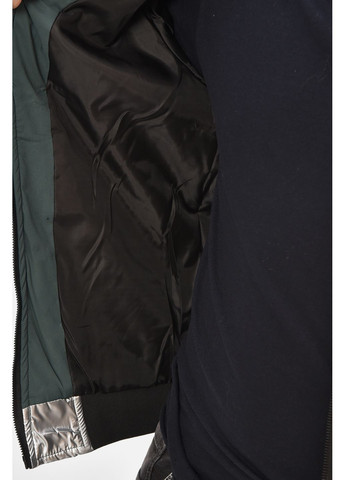 Сіра демісезонна вітровка чоловіча демісезонна сірого кольору з принтом Let's Shop