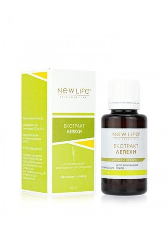 Лепехи екстракт 30 мл Нове життя New LIFE (316607734)