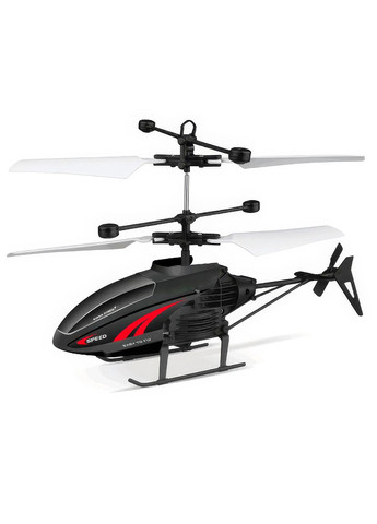 Детский летающий вертолет с сенсорным управлением и светодиодной подсветкой Fly 13 Black UFT (316535564)