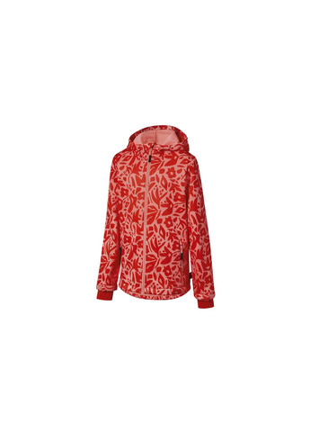 Коралова демісезонна куртка softshell водовідштовхувальна та вітрозахисна для дівчинки bionic-finish® eco 418412 кораловий Crivit