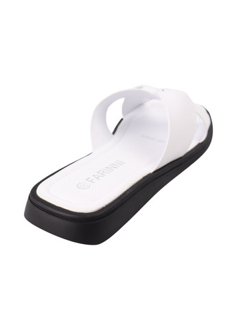 Шльопанці жіночі білі натуральна шкіра FARINNI 609-24LSHC (290983912)